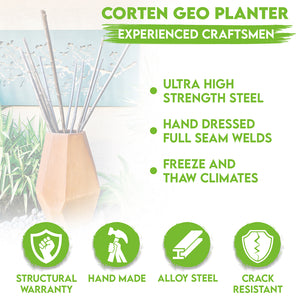 Corten Steel Geo Planter