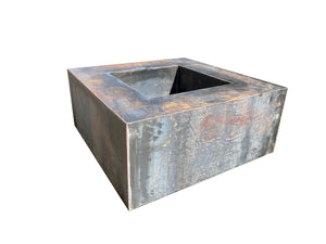 Square Corten Fire Pit - FREE SHIPPING