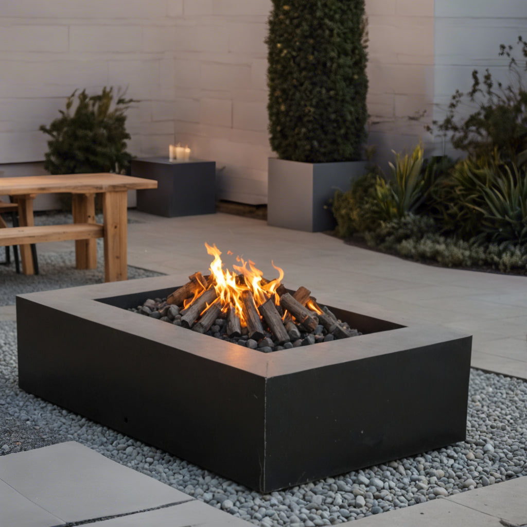 Rectangular Steel Fire Pit - FREE SHIPPING! – MK Design Elements