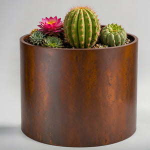 Corten Steel Cylinder Planters -COMING SOON- Pre-order available now