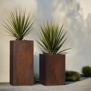 Corten Steel Column Planters - FREE SHIPPING!