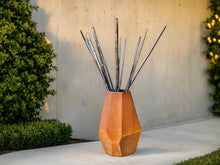 Load image into Gallery viewer, Corten Steel Geo Planter