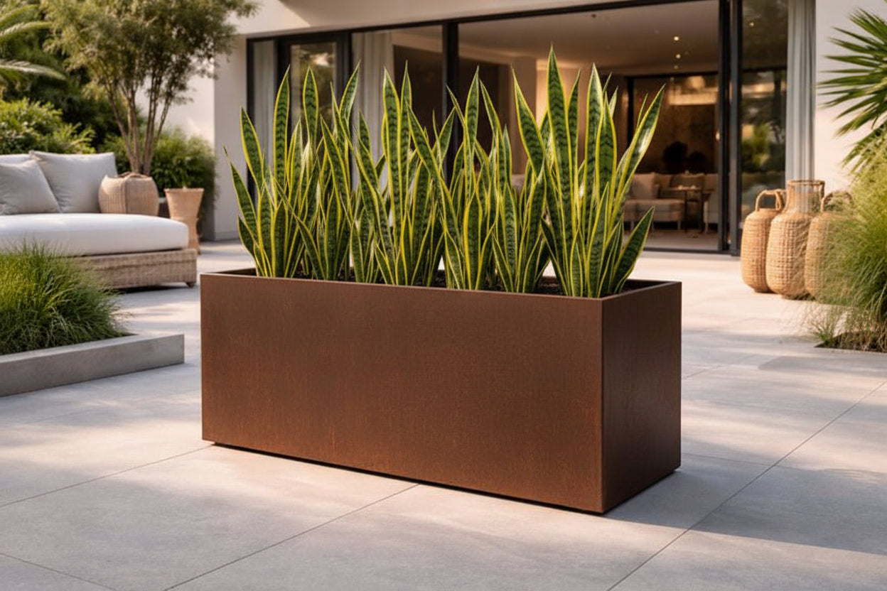 Corten Steel Box Planters
