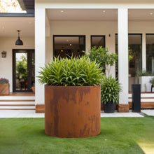 Load image into Gallery viewer, Corten Steel Cylinder Planters -COMING SOON- Pre-order available now