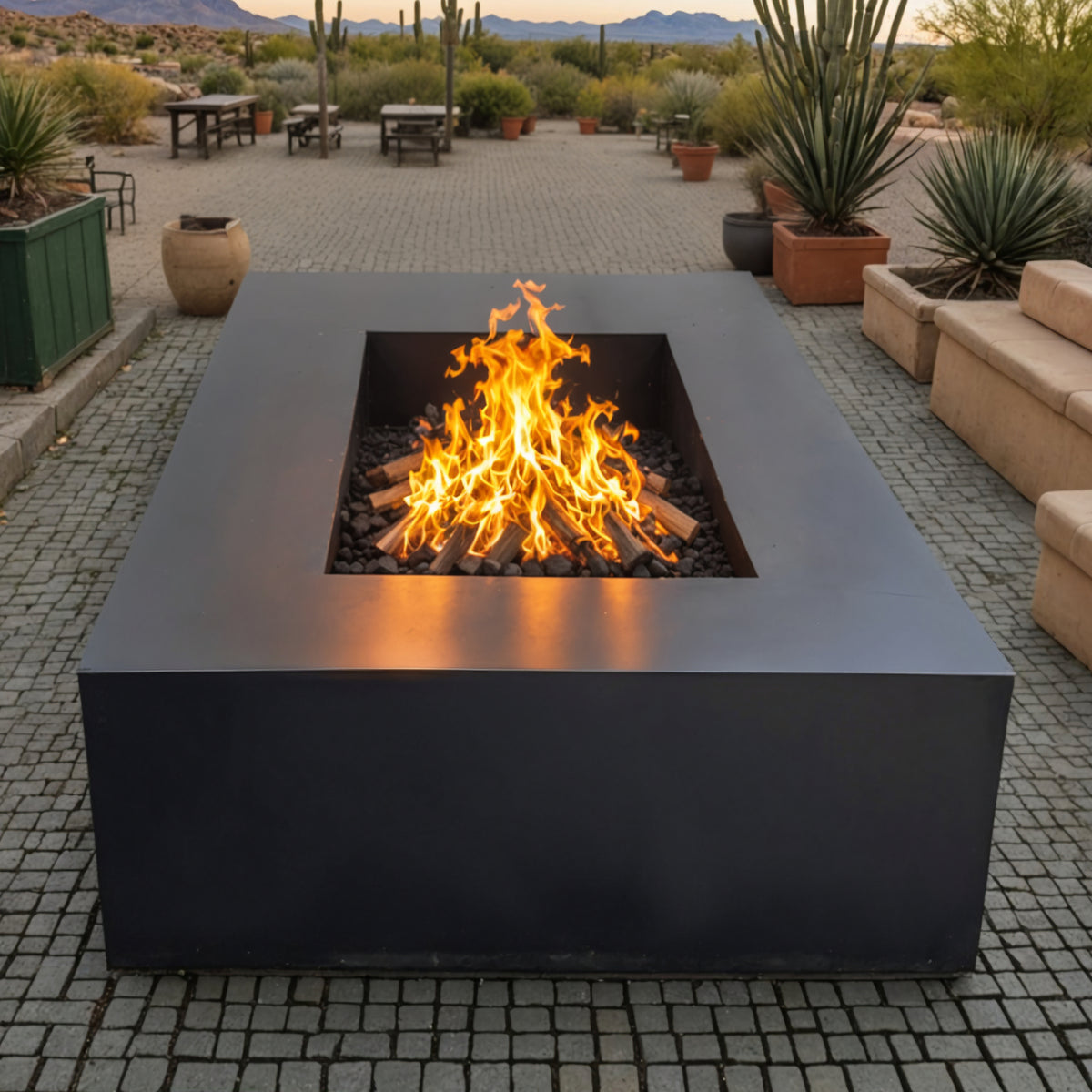 Rectangular Steel Fire Pit - FREE SHIPPING! – MK Design Elements
