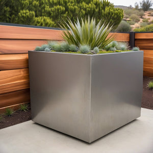 Colorful Steel Cube Planters - FREE SHIPPING!