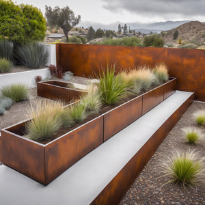 Corten Steel Box Planters - FREE SHIPPING!