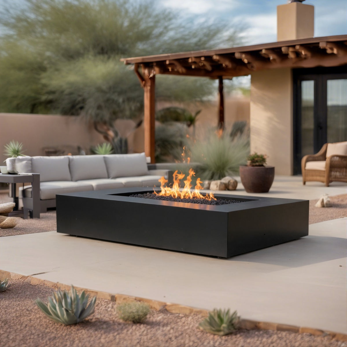 Rectangular Steel Fire Pit - FREE SHIPPING! – MK Design Elements