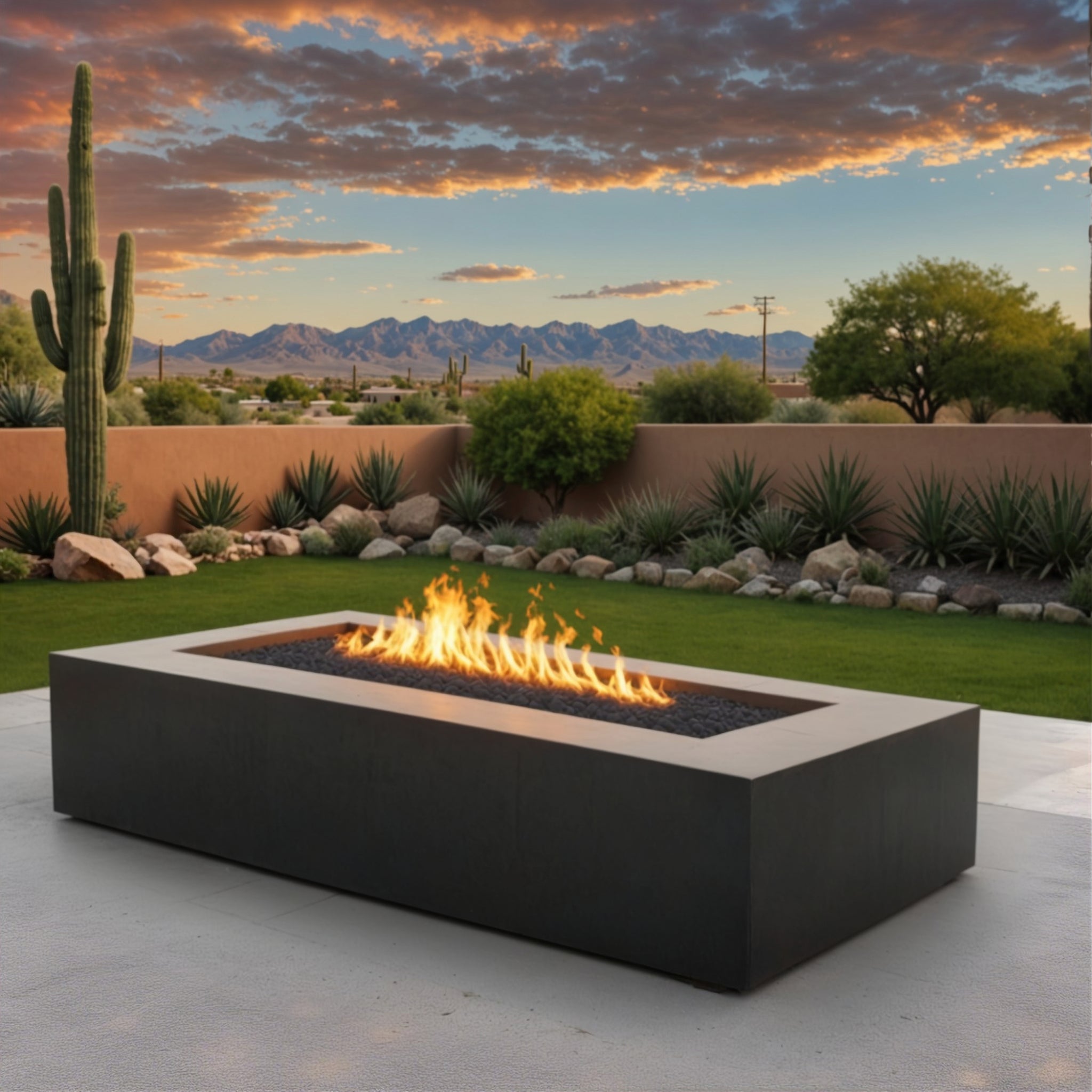 Rectangular Steel Fire Pit - FREE SHIPPING! – MK Design Elements