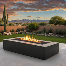 Load image into Gallery viewer, Rectangular Steel Fire Pit - FREE SHIPPING!