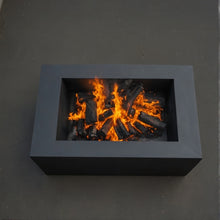 Load image into Gallery viewer, Rectangular Steel Fire Pit - FREE SHIPPING!