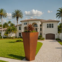 Load image into Gallery viewer, Corten Steel Tapered Planter - FREE SHIPPING!