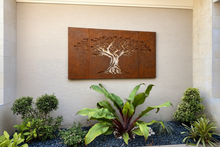 Load image into Gallery viewer, Laser-Cut Tree of Life Corten Steel Panel Set - FREE SHIPPING