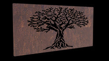 Load image into Gallery viewer, Laser-Cut Tree of Life Corten Steel Panel Set - FREE SHIPPING