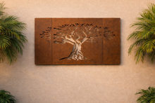 Load image into Gallery viewer, Laser-Cut Tree of Life Corten Steel Panel Set - FREE SHIPPING
