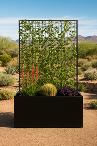 Steel Edge Planter with Trellis - FREE SHIPPING!
